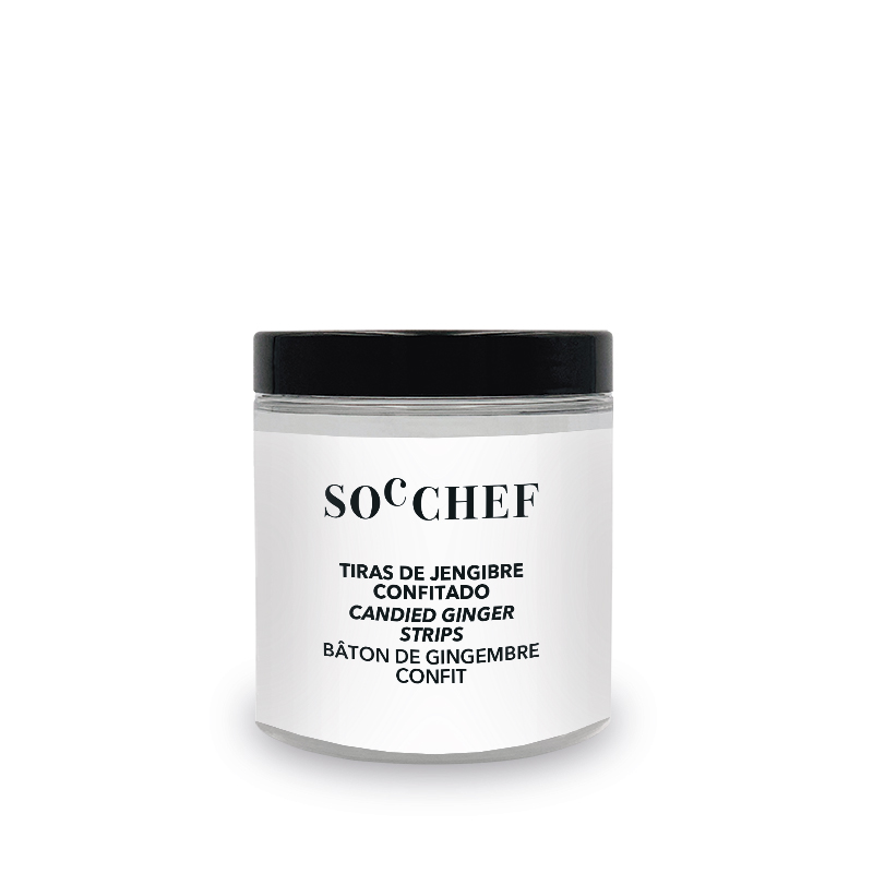 TIRAS DE JENGIBRE CONFITADO 150g 4 - 6 cm 2